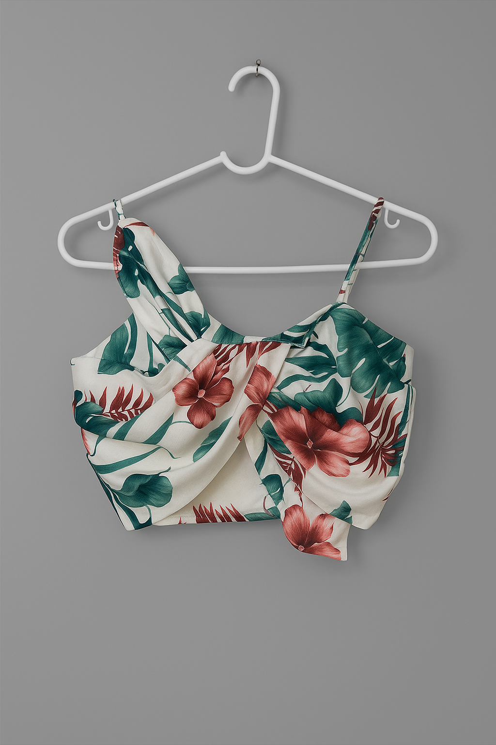 Blusa de tirantes con estampado floral
